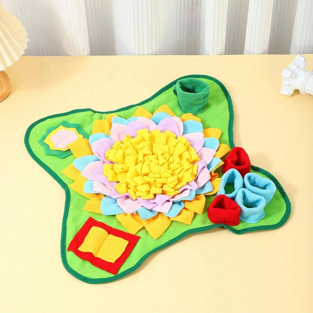 Pet Snuffle Mat for Dogs, Interactive Feed Puzzle for Boredom Comfort and Softness