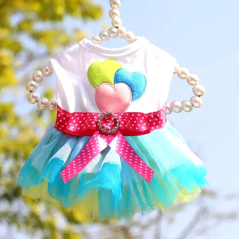 Spring Dog Lace Dress Pet Dog Clothes For Small Dog Party Birthday Wedding  Dress Puppy Costume  Pet Clothes