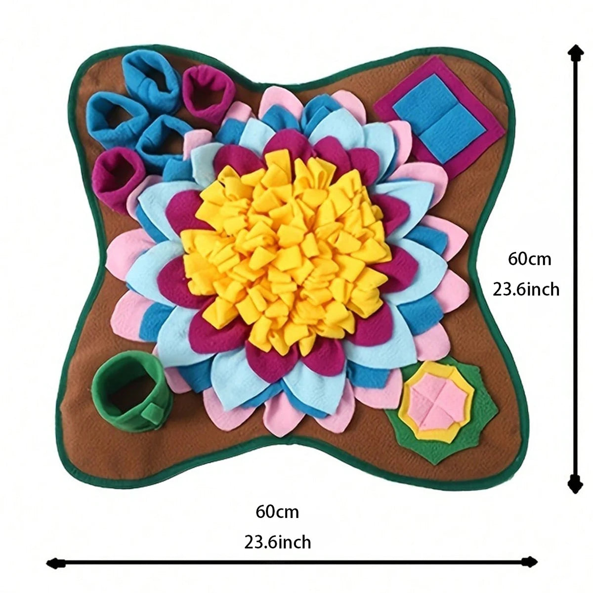 Pet Snuffle Mat for Dogs, Interactive Feed Puzzle for Boredom Comfort and Softness