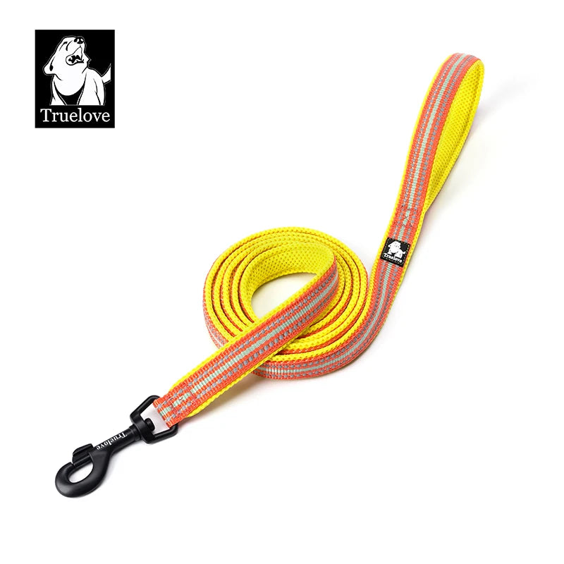 Truelove Soft Dog Pet Leash in Harness and Collar Reflective Nylon Cat Mesh Walking Training 11 Color Length 110cm TLL2111