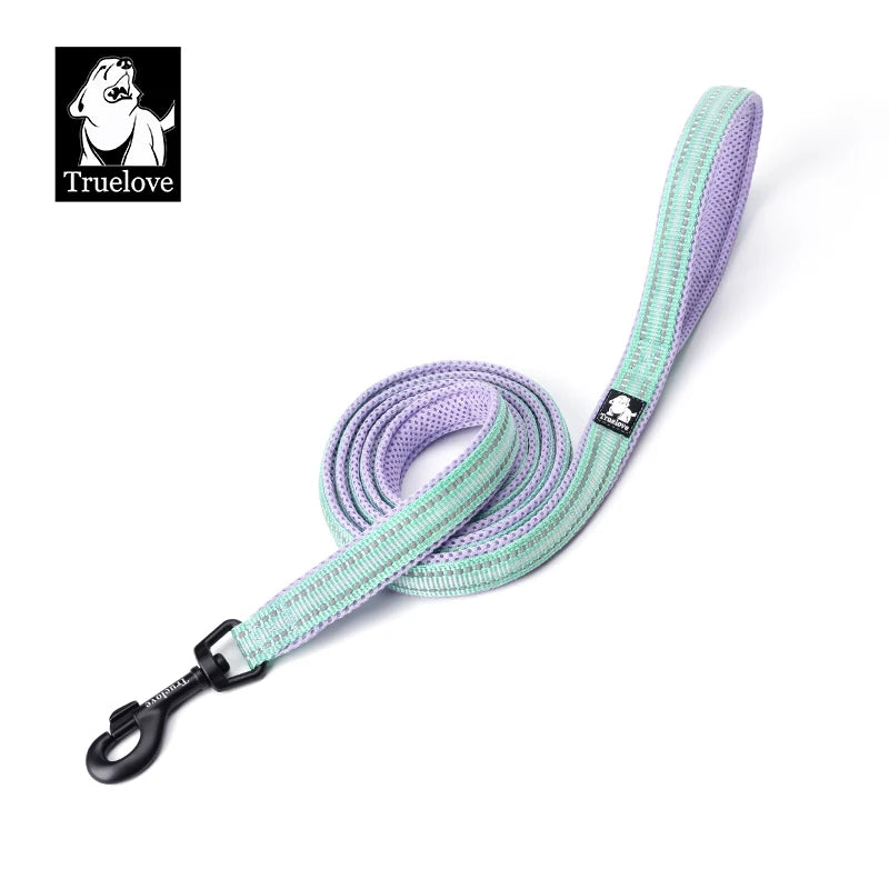 Truelove Soft Dog Pet Leash in Harness and Collar Reflective Nylon Cat Mesh Walking Training 11 Color Length 110cm TLL2111