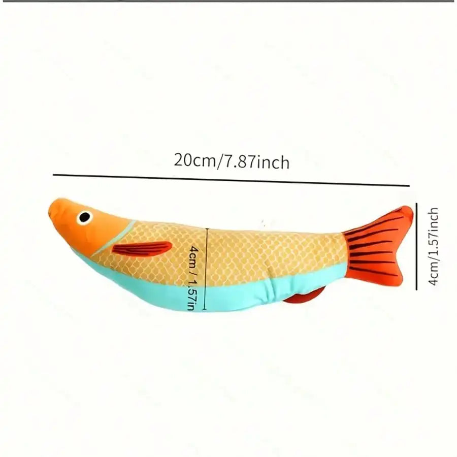 Realistic Fish Design Cat Toy, Sound-Producing Pet Toy, Soft And Durable, Indoor Interactive Kicking Toy For Cats, Cat Supplies