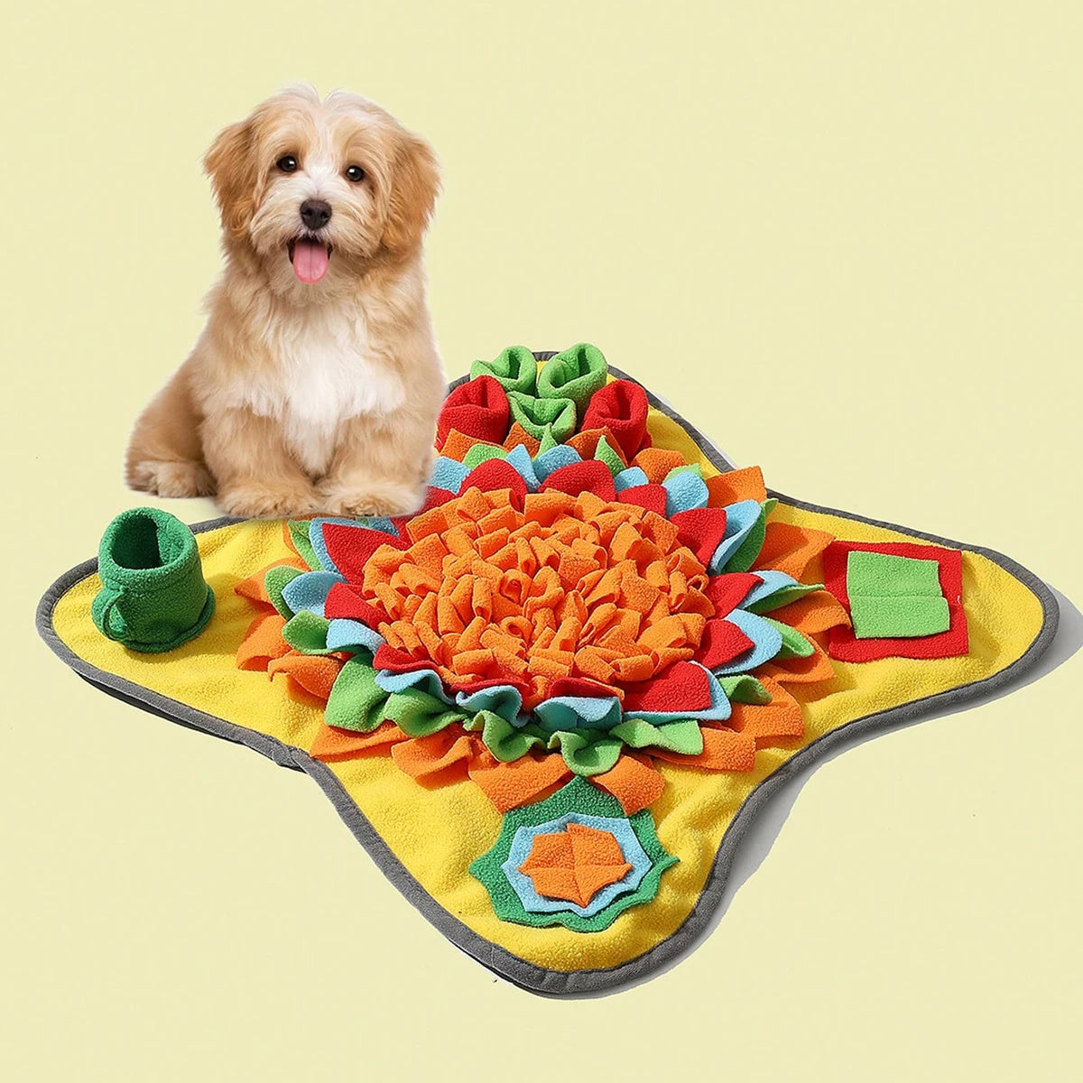 Pet Snuffle Mat for Dogs, Interactive Feed Puzzle for Boredom Comfort and Softness